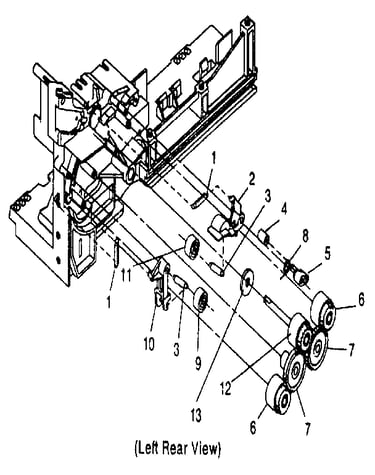 Assembly 8: paper feed gear
