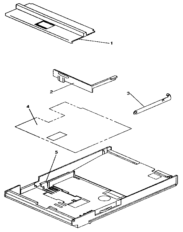 Assembly 10: standard paper tray (200-sheet)