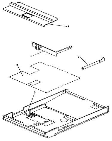 Assembly 10: standard paper tray (200-sheet)