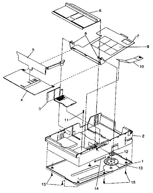 Assembly 11: paper tray (500-sheet)