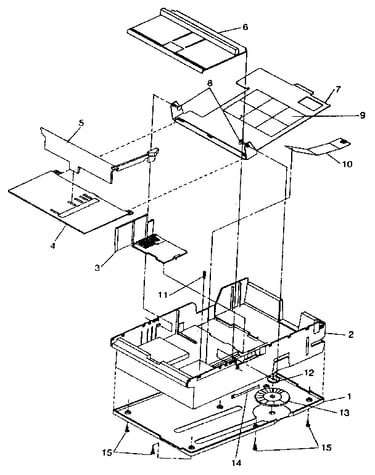 Assembly 11: paper tray (500-sheet)