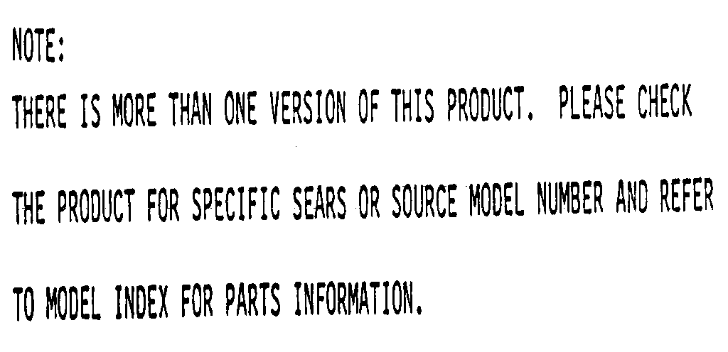 Model notes