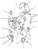 Ribbon cassette and correction cassette mechanism