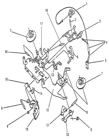 Ribbon cassette and correction cassette mechanism