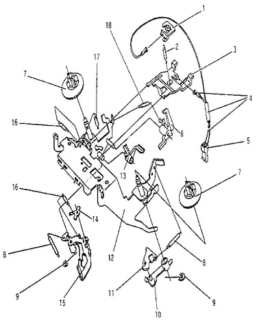 Ribbon cassette and correction cassette mechanism