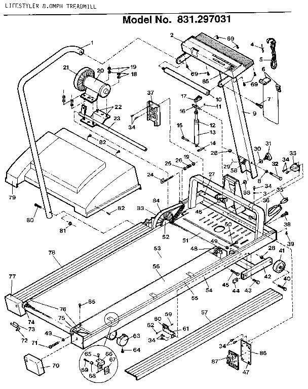 LIFESTYLER 8.0MPH TREADMILL