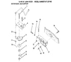 Craftsman 917257462 sector gear / axle support diagram