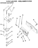 Sector gear / axle support