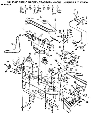 44" mower