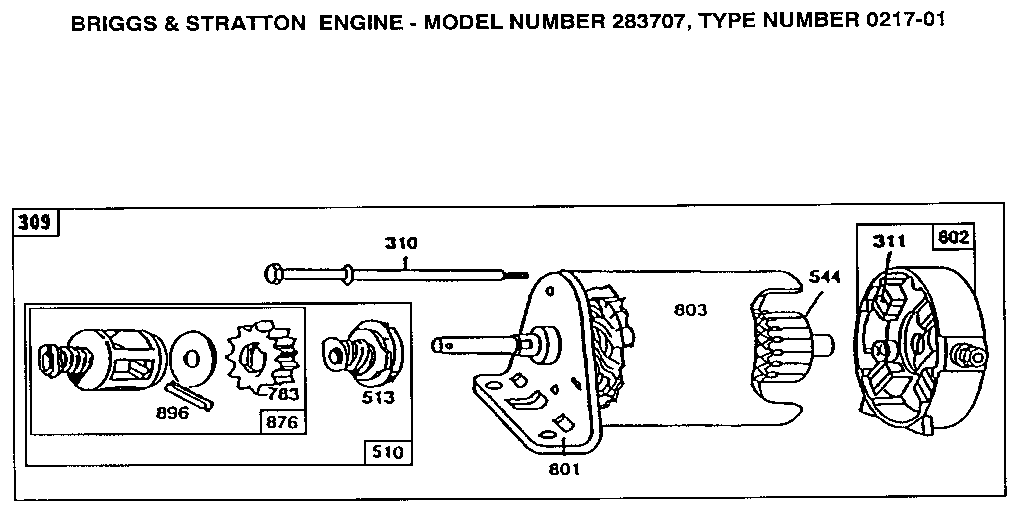 Motor and drive assembly