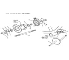 Roadmaster 8115SR axle, crank and sprocket assembly diagram