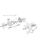 Axle, crank and sprocket assembly