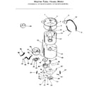 Kenmore 41799195810 washer-tubs, hoses, motor diagram