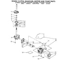 Kenmore 11081878620 brake, clutch, gearcase, motor and pump diagram