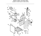 Kenmore 41799185110 washer-cabinet, top panel, base diagram