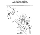 Kenmore 41798989820 gas valve, burner assy, sensor diagram