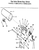 Gas valve, burner assy, sensor