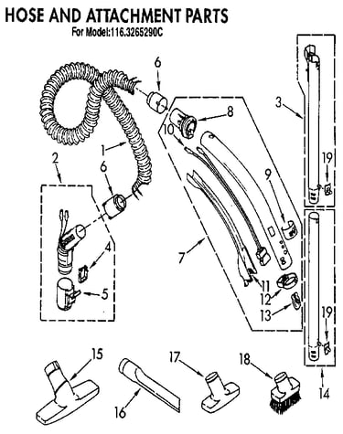 Hose and attachment