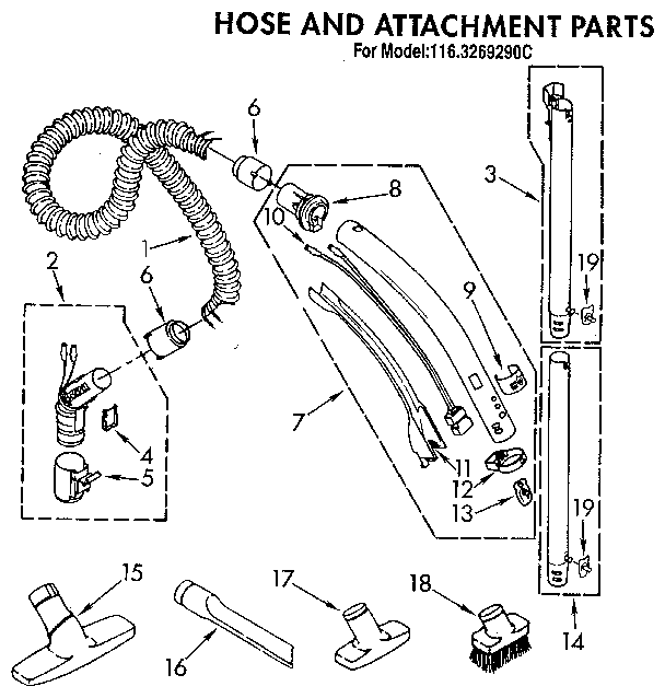 Hose and attachment