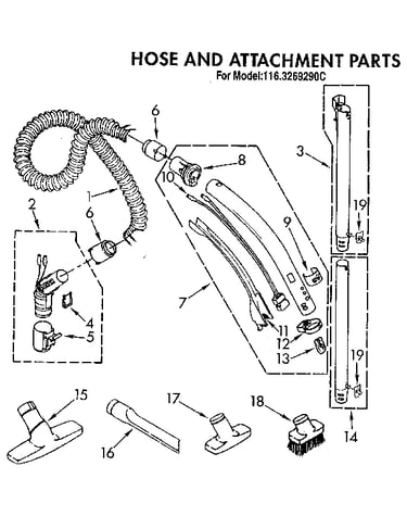 Hose and attachment
