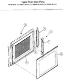 Upper oven door