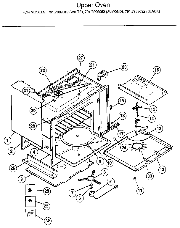 Upper oven