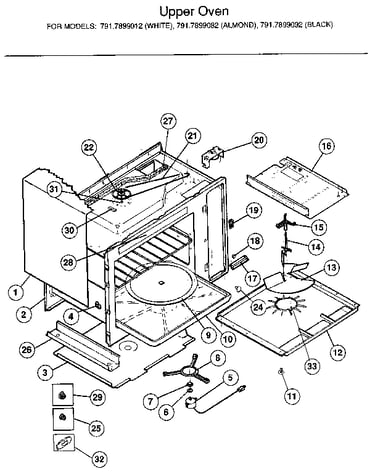 Upper oven