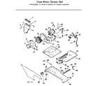 Kenmore 41799180810 dryer-motor and blower diagram