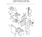 Kenmore 41799180810 washer- top and base diagram