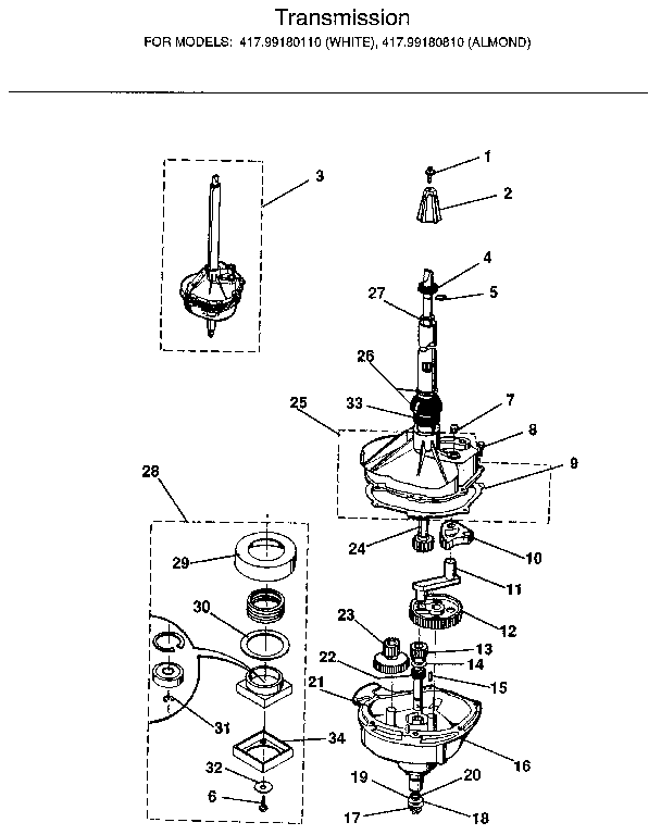 Gearcase/transmission