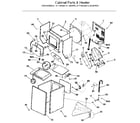Kenmore 41799160110 cabinet parts & heater diagram