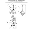 Kenmore 41799160110 transmission, water seal, lower bearing assy diagram