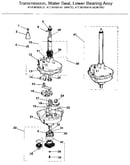 Transmission, water seal, lower bearing assy