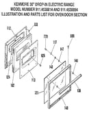 Oven door section