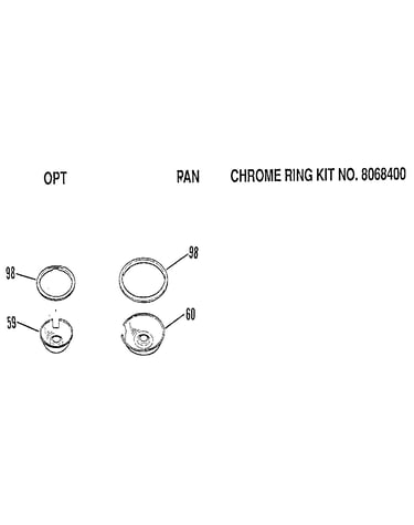 Crome pan and ring kit-8068400