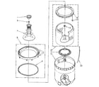 Kenmore 11081862720 agitator, basket and tub diagram
