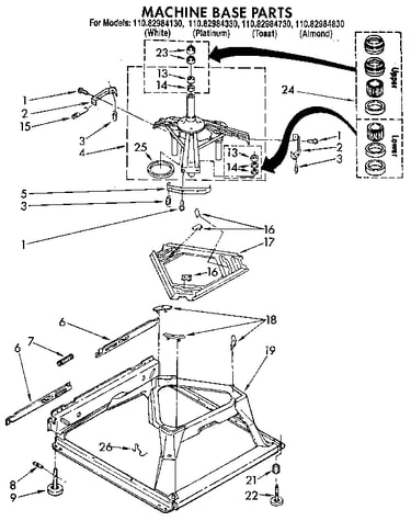 Machine base