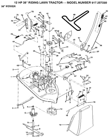 38" mower