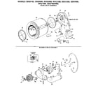 GE DDG7688 drum/heater/blower and drive diagram
