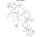 GE JGBP35GEP1 burner assembly diagram