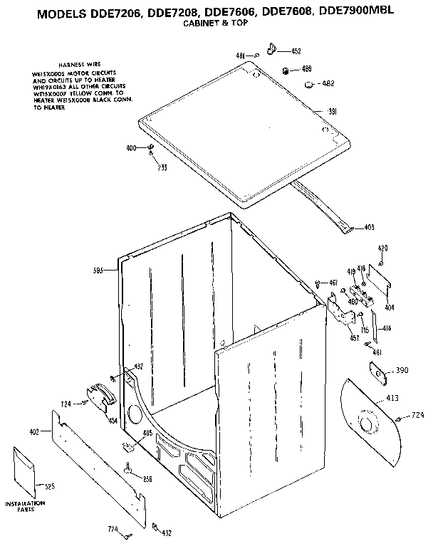 Cabinet & top