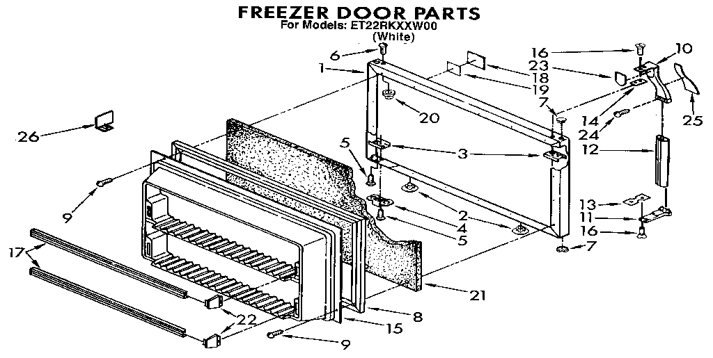 Freezer door
