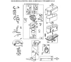 Briggs & Stratton 283707-0217-1 carburetor and air cleaner assembly diagram