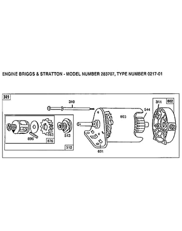 Motor and drive assembly