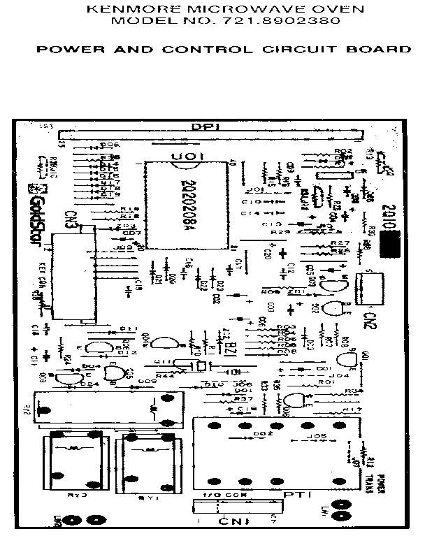 POWER AND CONTROL CIRCUIT BOARD