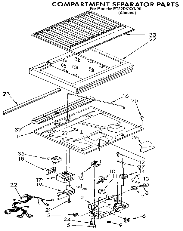 Compartment separator