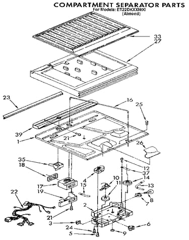 Compartment separator