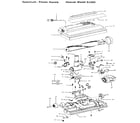 Hoover S3585 nozzle and motor assembly diagram