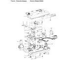 Hoover S3555 nozzle and motor assembly diagram