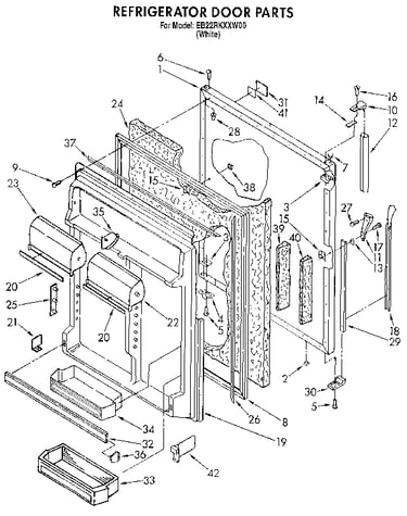 Refrigerator door